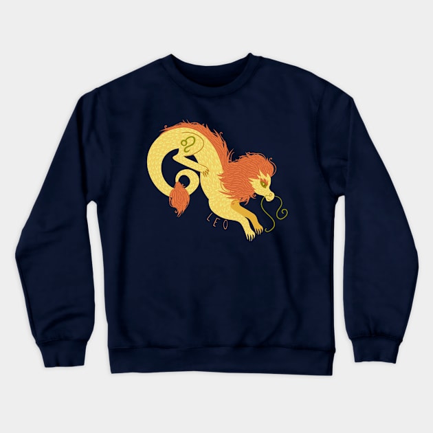 Leo Dragon Crewneck Sweatshirt by LexaStrong